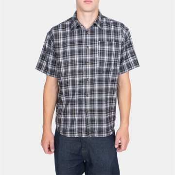 Yardsale Faded Plaid Shirt Black / White